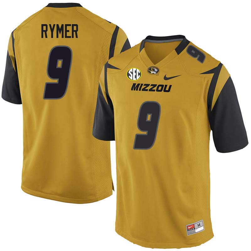 Men #9 Hayden Rymer Missouri Tigers College Football Jerseys Sale-Yellow